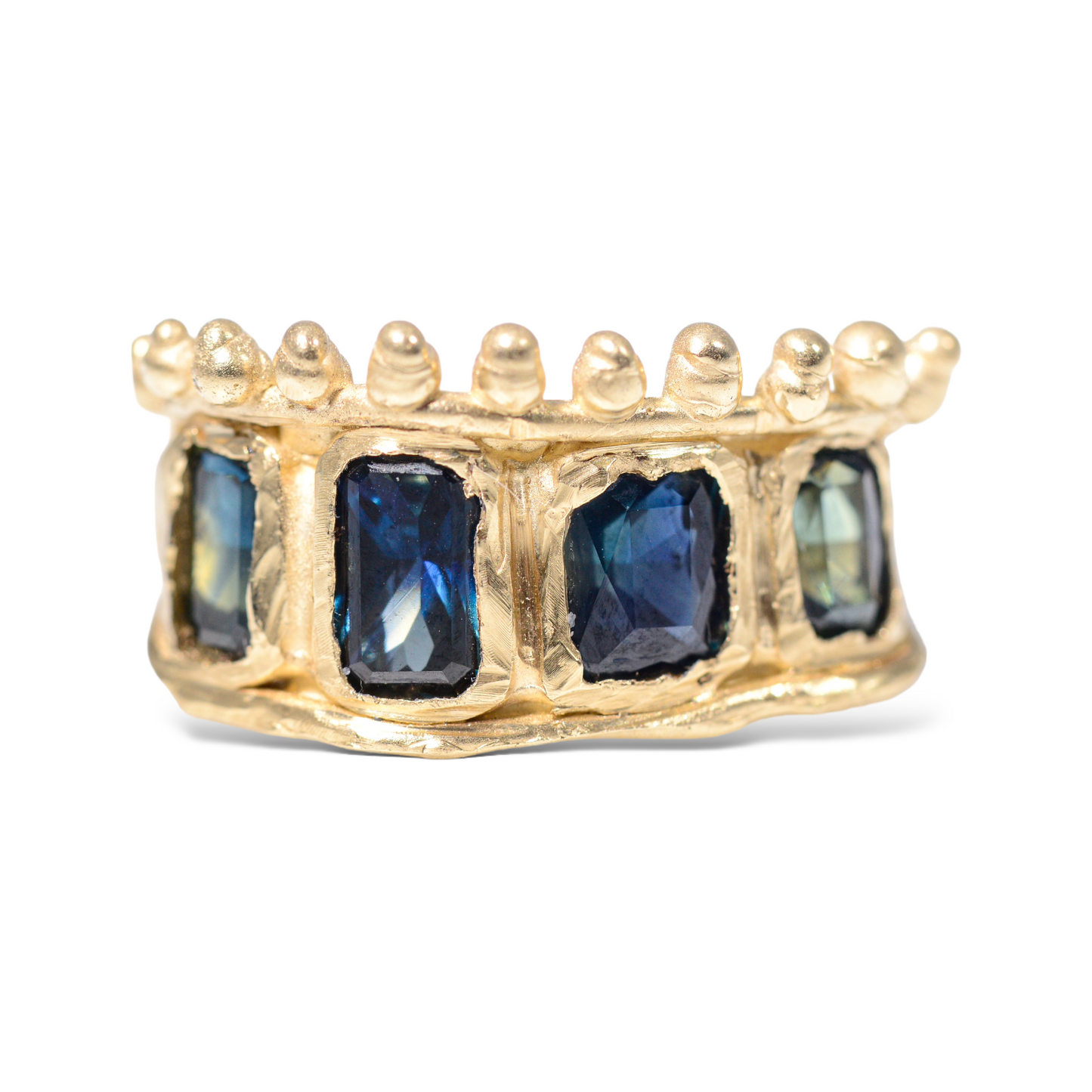 Blue Crown Ring