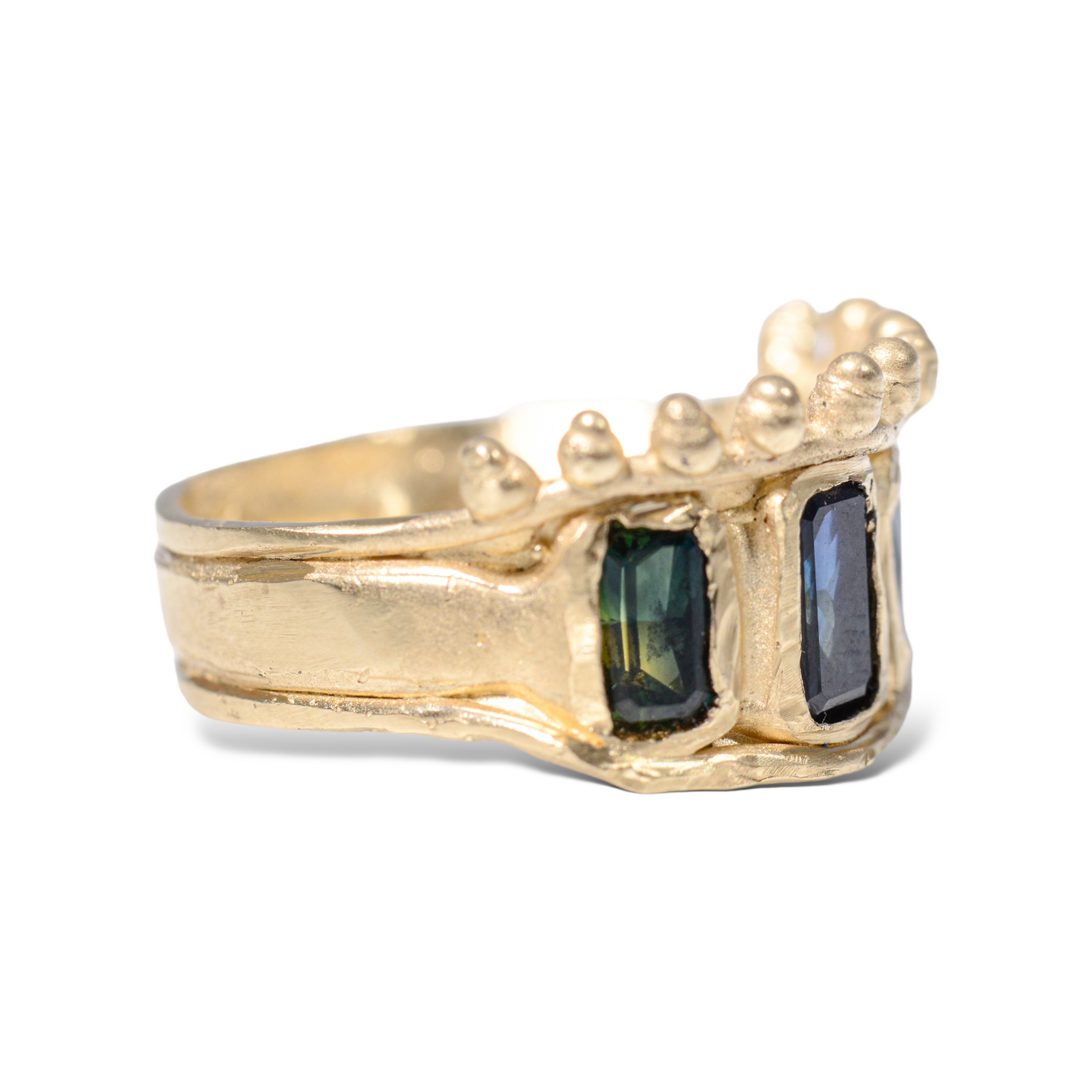 Blue Crown Ring