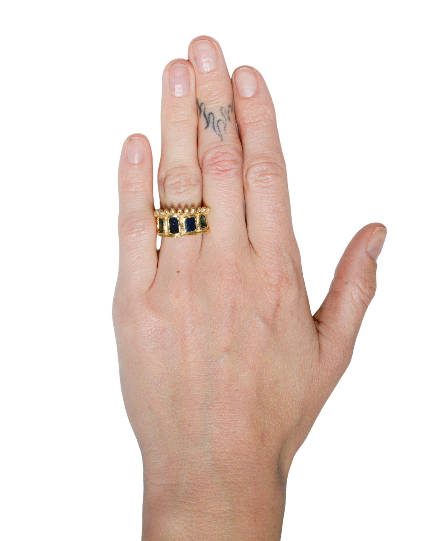Blue Crown Ring