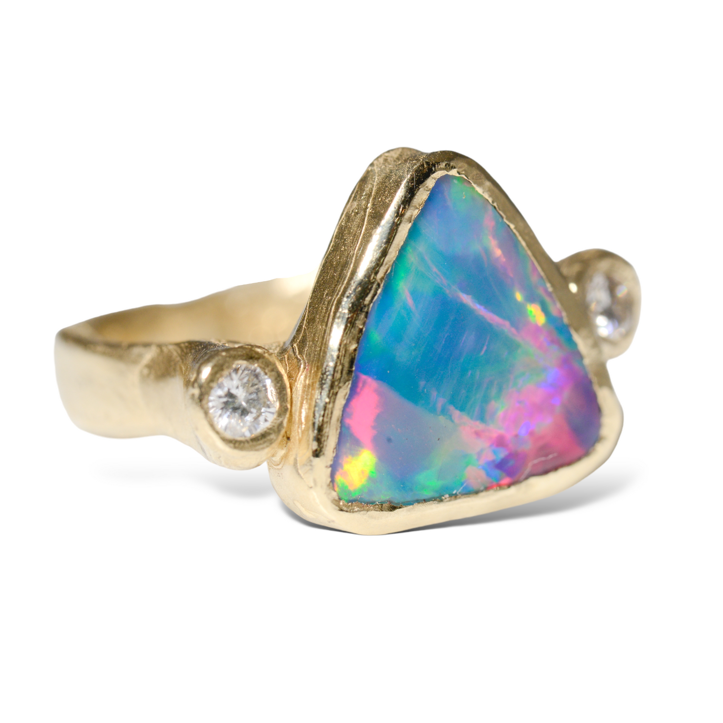 Rainbow Pyramid Ring