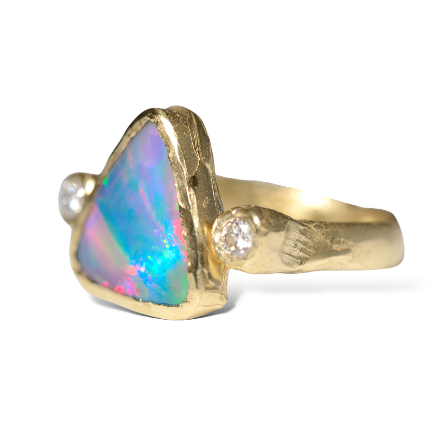Rainbow Pyramid Ring