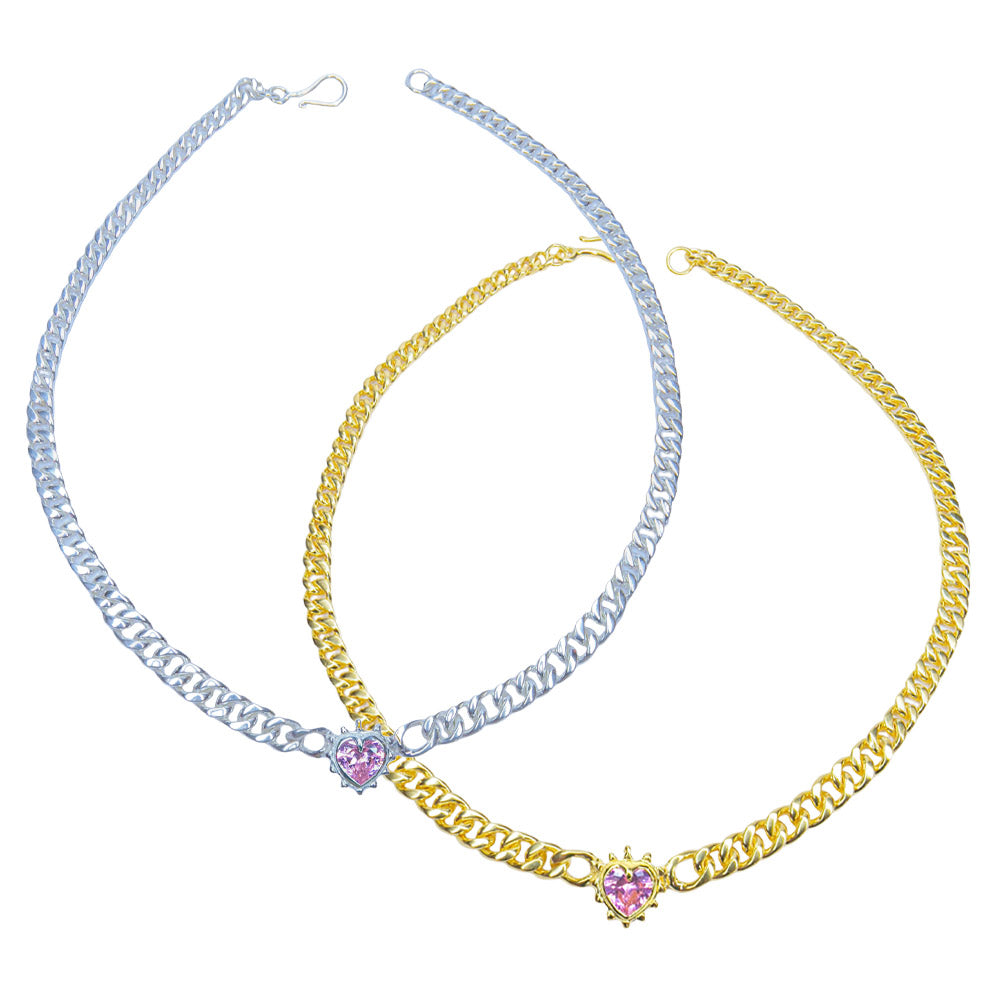 Limited Edition Pink Chained Heart Necklace