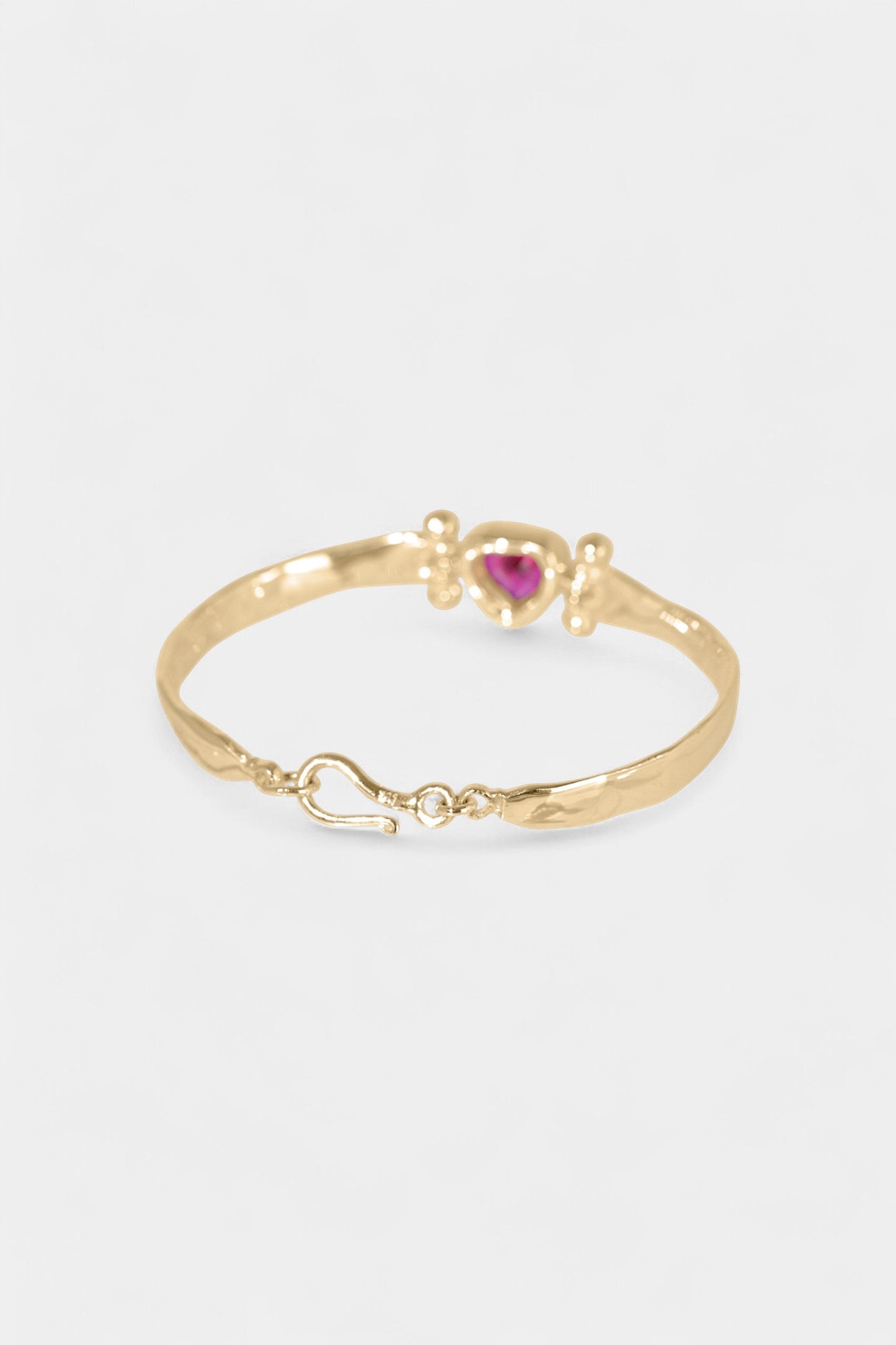 Ruby Heart Bangle