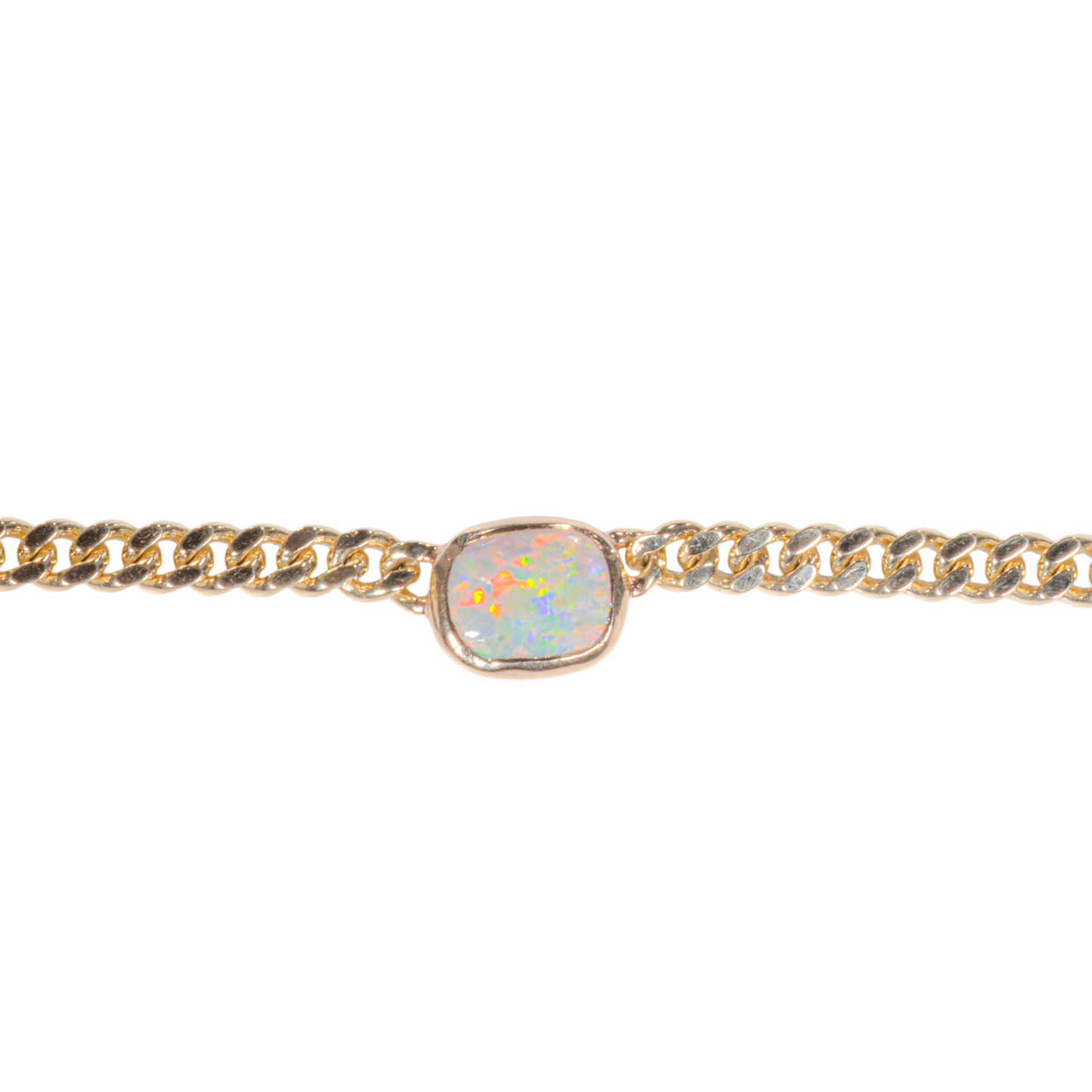 Aussie Opal Chain - White