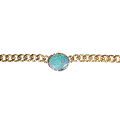 Aussie Opal Chain - Bright Blue