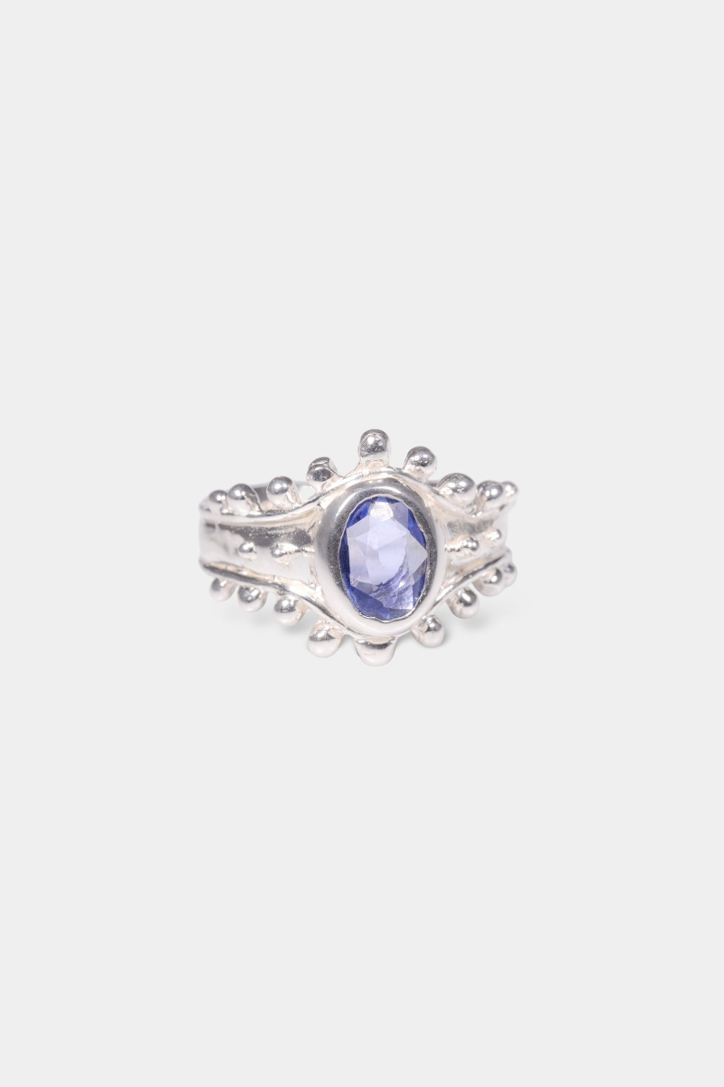 Blue Sapphire Eye of Providence Ring