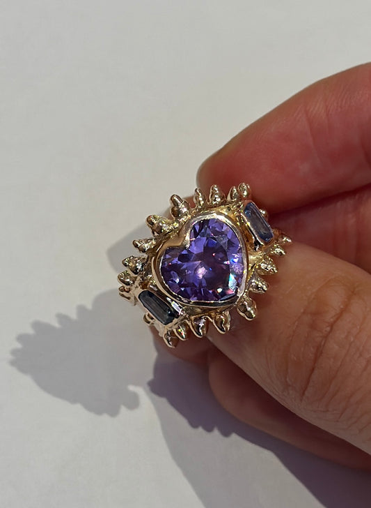 Limited Edition Lilac Heart Ring