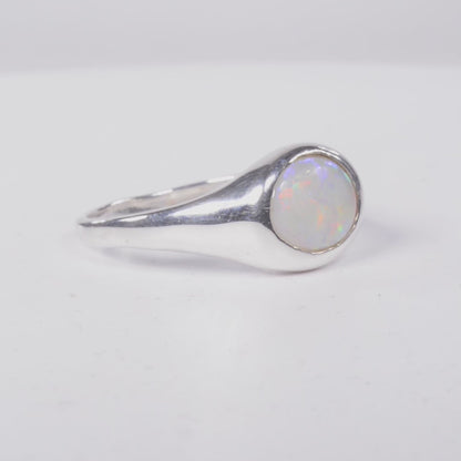 Aussie Opal Ring - White