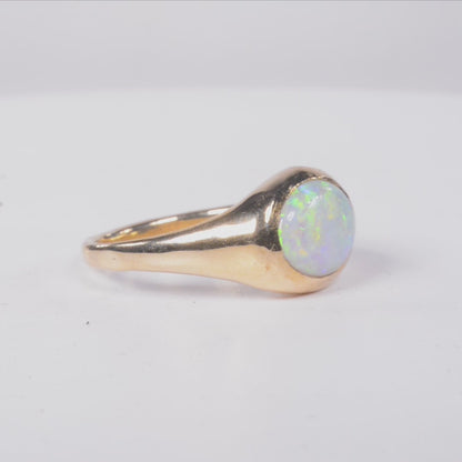 Aussie Opal Ring - White