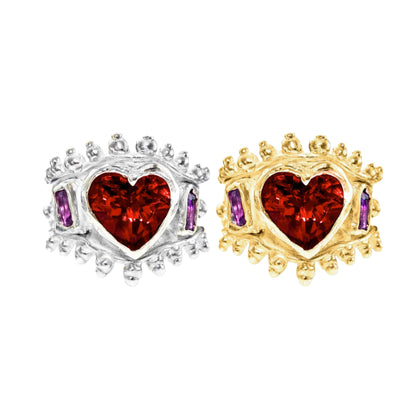 Ruby Heart Ring