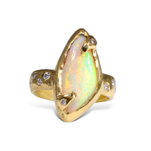 Fancy Dazzling Opal Ring