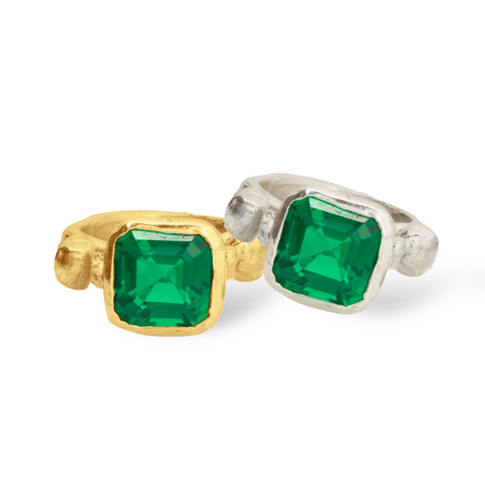 Green Signet Ring