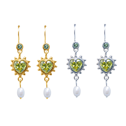Limited Edition Lime I Love Pearls Earrings