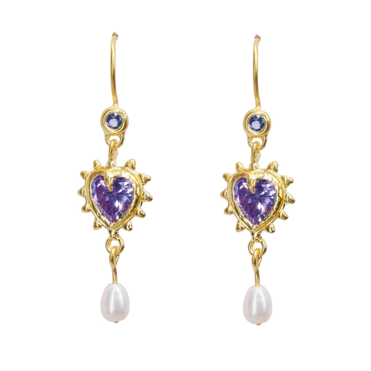 Limited Edition Lilac I Love Pearls Earrings