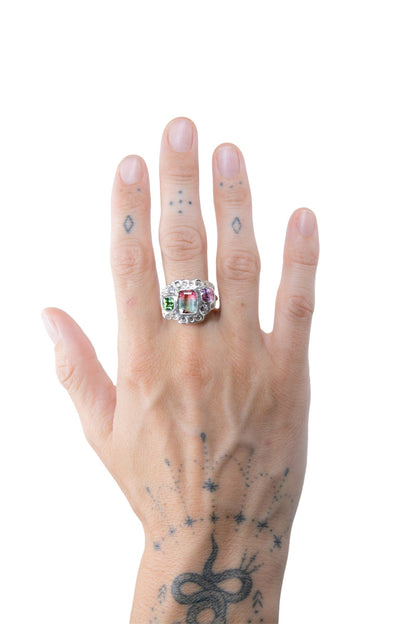 Tourmaline Cloud Ring