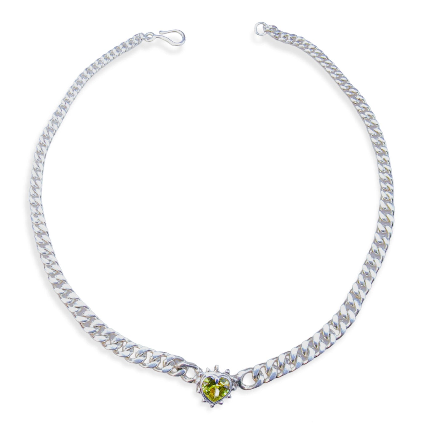 Limited Edition Lime Chained Heart Necklace