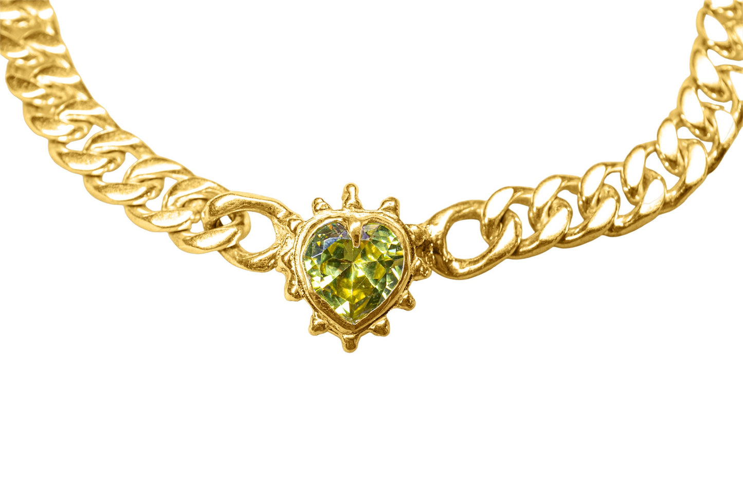 Limited Edition Lime Chained Heart Necklace