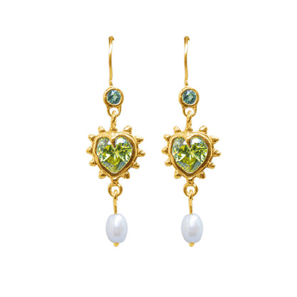 Limited Edition Lime I Love Pearls Earrings
