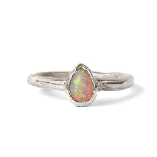 Opal Drop Ring